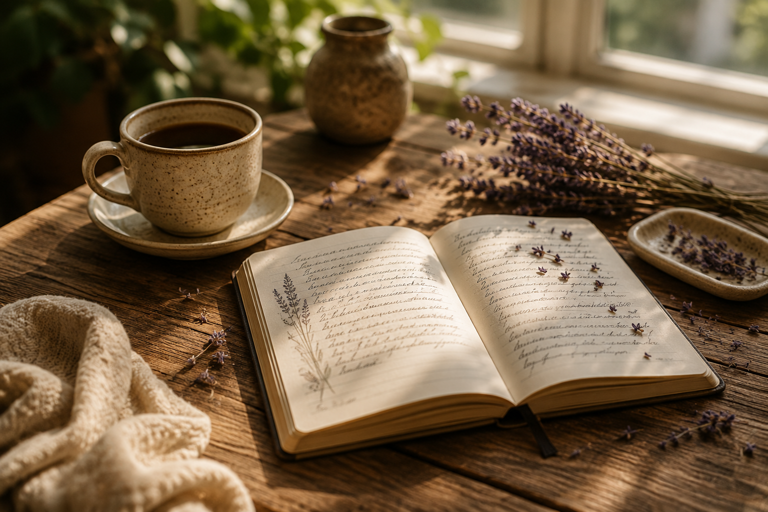 Open Journal on table